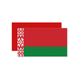 Weißrussland-Flagge Visitenkarte