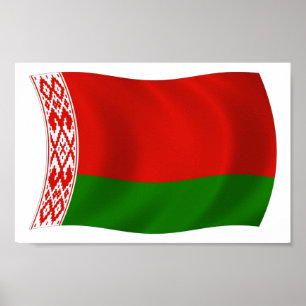 Weißrussland-Flaggenplakat Poster