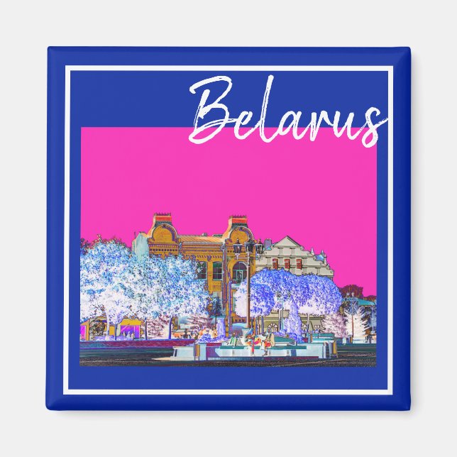 Weißrussland Grodno City View Architecture Magnet (Vorne)