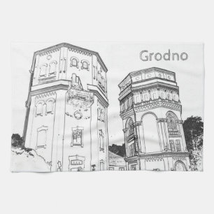 Weißrussland Grodno Hrodna Stadtbild Architektur Geschirrtuch