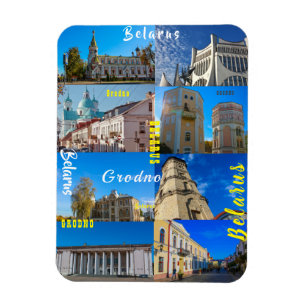 Weißrussland Grodno Stadt Architektur Гродно Магни Magnet