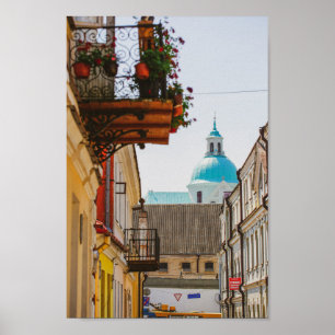 Weißrussland Grodno Stadtarchitektur Poster
