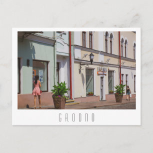 Weißrussland Grodno Stadtarchitektur Postkarte