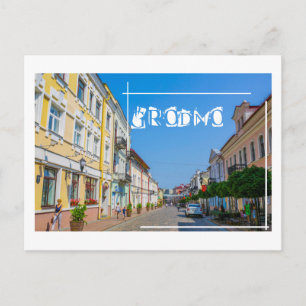 Weißrussland Grodno Stadtarchitektur Postkarte