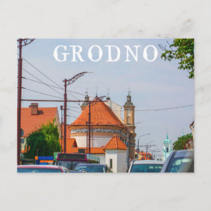 Weißrussland Grodno Stadtarchitektur Postkarte