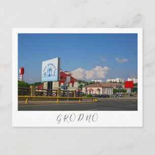 Weißrussland Grodno Stadtarchitektur Postkarte