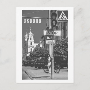 Weißrussland Grodno Stadtarchitektur Postkarte