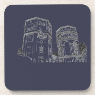 Weißrussland Grodno Wassertürme Getränkeuntersetzer