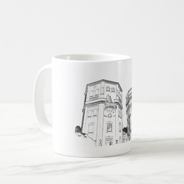 Weißrussland Grodno Wassertürme Kaffeetasse (Vorderseite Links)