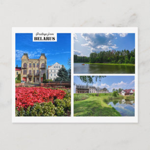 Weißrussland Grüße Natur Architektur Postkarte