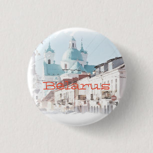 Weißrussland Hrodna Grodno Architektur Button Pin