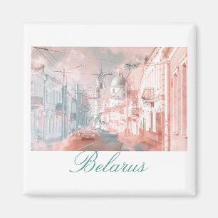 Weißrussland Hrodna Grodno Architektur Malerei Mag Magnet