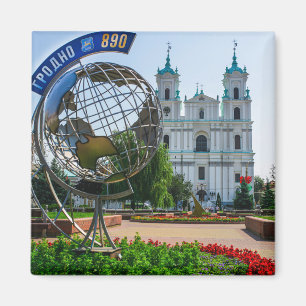 Weißrussland Hrodna Stadtbild Stadtarchitektur Magnet