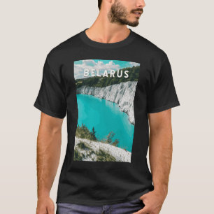 Weißrussland Illustration Reise Kunst Vintage T-Shirt