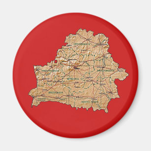 Weißrussland-Kartenmagnet Magnet