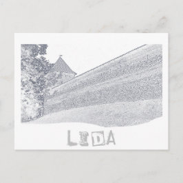 Weißrussland Lida Stadtbild Burg Postkarte
