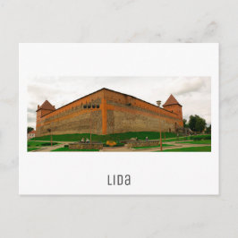 Weißrussland Lida Stadtbild Burg Postkarte