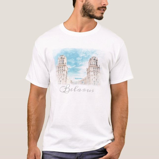 Weißrussland Minsk Architecture T - Shirt (Vorderseite)