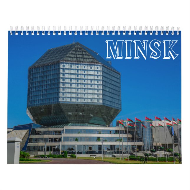 Weißrussland Minsk Architektur Stadt Stadtbild М и Kalender (Titelbild)