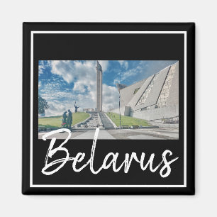 Weißrussland Minsk Architektur Stadtbild Magnet