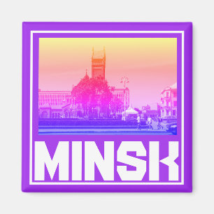 Weißrussland Minsk Architektur Stadtbild Magnet