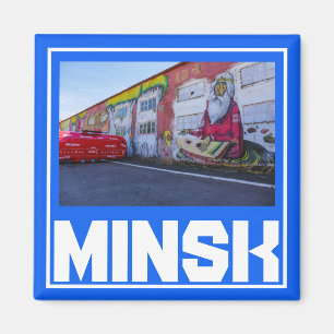 Weißrussland Minsk Architektur Stadtbild Magnet