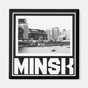 Weißrussland Minsk Architektur Stadtbild Magnet