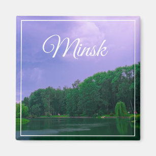 Weißrussland Minsk Botanischer Garten Park Stadtsc Magnet