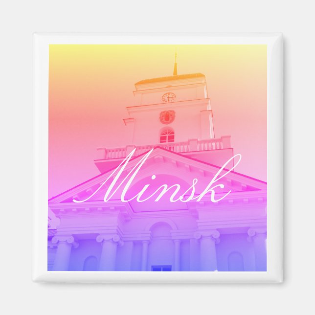 Weißrussland Minsk City Architecture Magnet (Vorne)