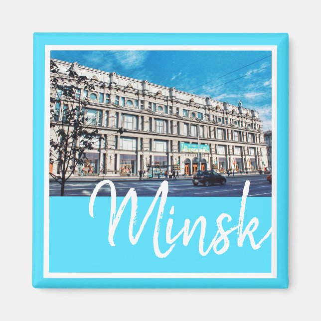 Weißrussland Minsk City Architecture Magnet (Vorne)