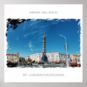 Weißrussland Minsk City Architecture Nature Poster