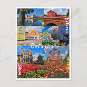 Weißrussland Minsk Grodno Pinsk Borisov Architektu Postkarte