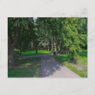 Weißrussland Minsk Park Leben Stadtbild Natur Postkarte