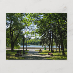 Weißrussland Minsk Park Leben Stadtbild Natur Postkarte