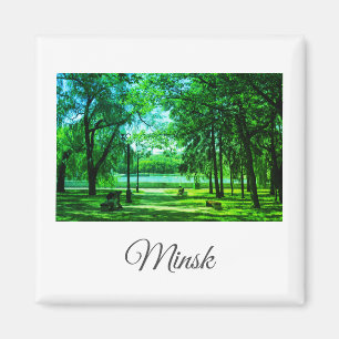 Weißrussland Minsk Park Leben Stadtbild Naturmagne Magnet