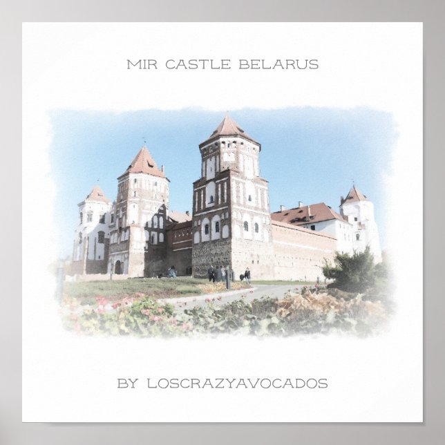 Weißrussland Mir Castle Architecture Nature Poster (Vorne)
