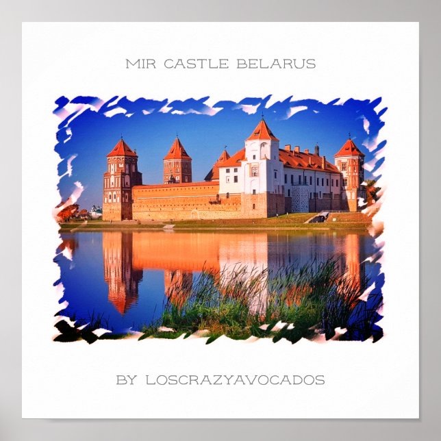 Weißrussland Mir Castle Architecture Nature Poster (Vorne)