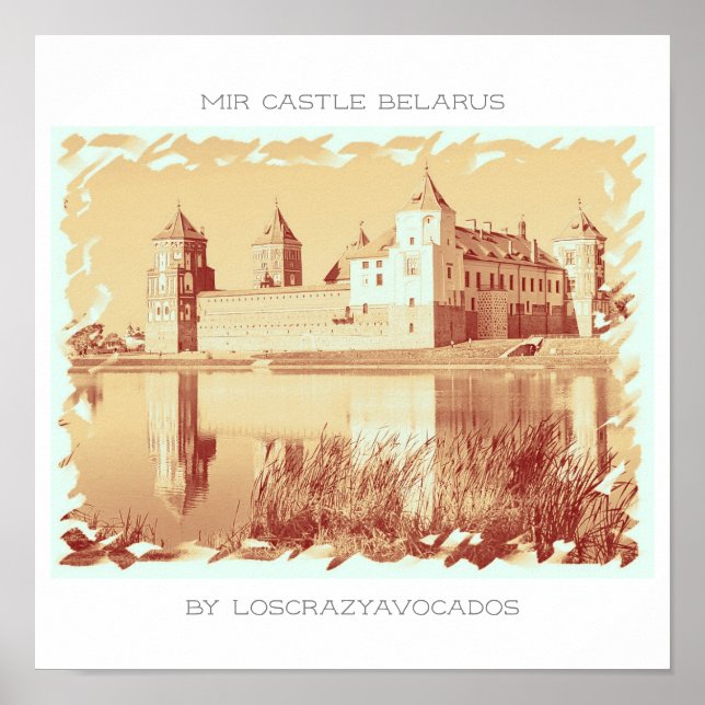 Weißrussland Mir Castle Architecture Nature Poster (Vorne)