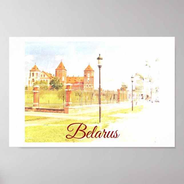 Weißrussland Mir Castle Architecture Nature Poster (Vorne)