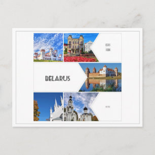 Weißrussland Mir Schloss Architektur Collage Postk Postkarte