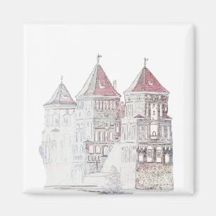 Weißrussland Mir Schloss Architektur Magnet