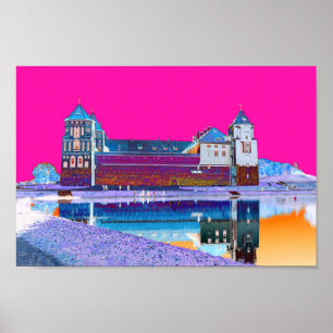 Weißrussland Mir Schloss Architektur Natur Poster