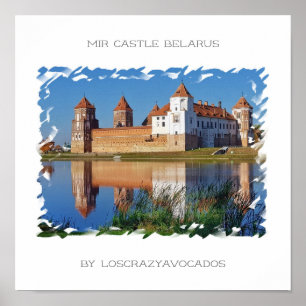 Weißrussland Mir Schloss Architektur Natur Poster