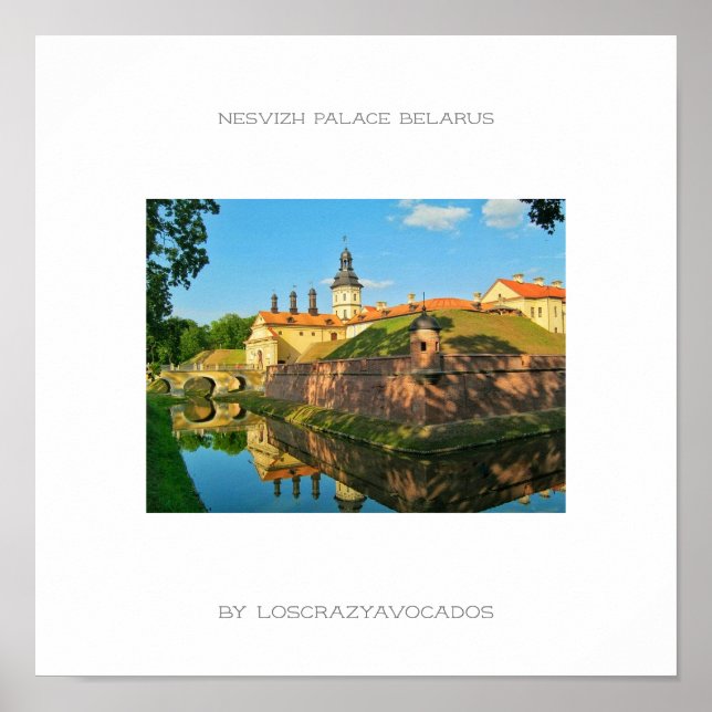 Weißrussland Nesvizh Palace Architecture Nature Po Poster (Vorne)