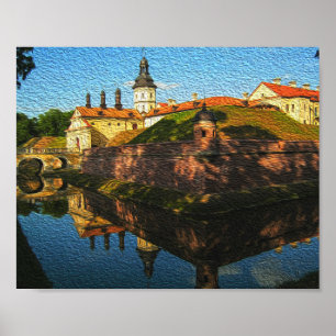 Weißrussland Neswisch-Palast Architektur Natur Pos Poster
