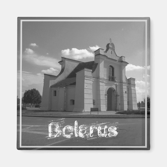 Weißrussland Niasviž Nesvizh Architecture Magnet (Vorne)