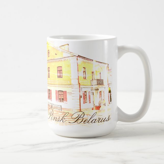 Weißrussland Pinsk Architecture Tasse Cup (Rechts)