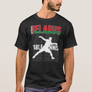 Weißrussland Pong belarussische Tischtennis-Unters T-Shirt
