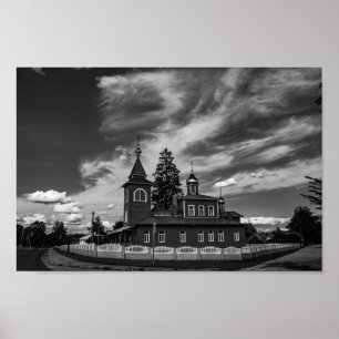 Weißrussland Porechye Parecca Architektur Kirche Poster