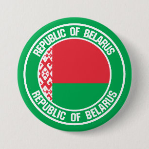 Weißrussland-Rundes Emblem Button